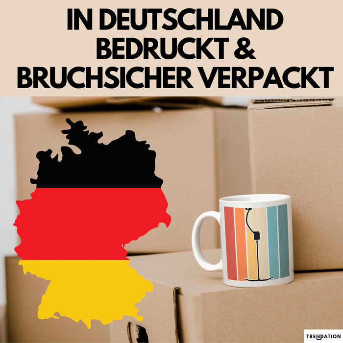 Ski Tasse Geschenk Grafik Skilift Becher Weiß Trendation
