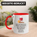 Trendation - Ein Glühwein Tasse Lustig Spruch Glühweinbecher mit Henkel Doppelwandig Glühweintassen Gläser Weihnachtsmarkt Becher Tassen Geschenk - Ein Glühwein Swei Rot Trendation