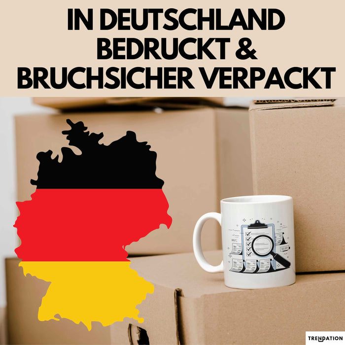 Wirtschaftsprüfer Tasse Geschenk Lustige Geschenkidee Spruch Für Detail Prüfer Weiß Trendation