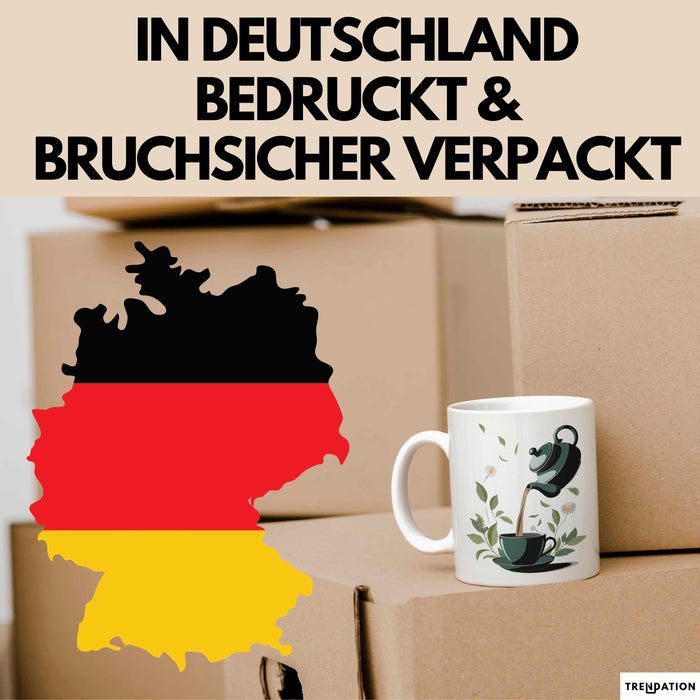 Tee Trinker Tasse Geschenk Lustige Geschenkidee Spruch Für Tee Liebhaber Weiß Trendation