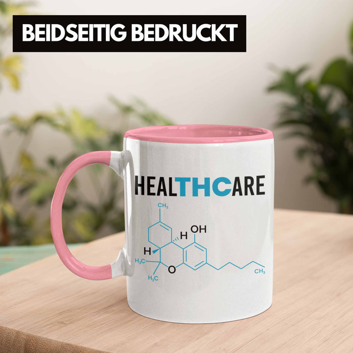 THC Tasse "THC - Healthcare" Cannabis-Liebhaber