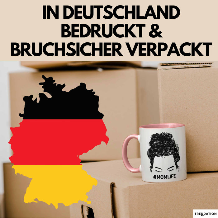 Mutter Tasse Geschenk Stress #Momlife Geschenkidee für beste Mama Muttertag Idee Mom Geschenk von Tochter an Mutter Rosa Trendation