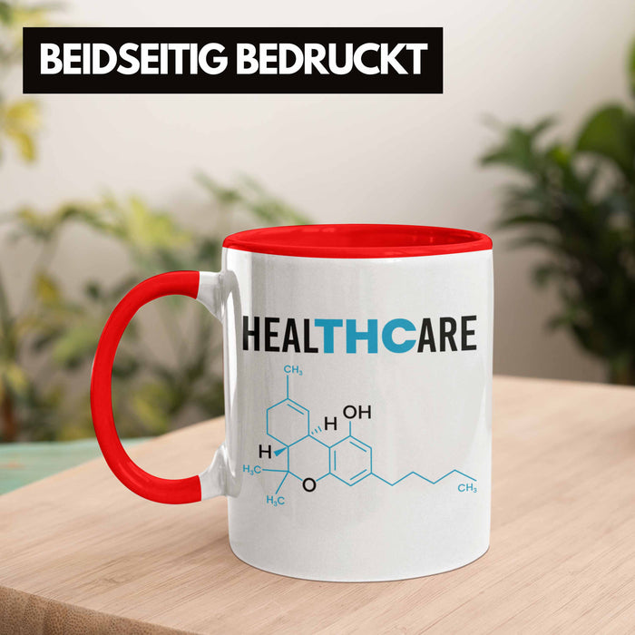 THC Tasse "THC - Healthcare" Cannabis-Liebhaber