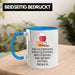 Trendation - Ein Glühwein Tasse Lustig Spruch Glühweinbecher mit Henkel Doppelwandig Glühweintassen Gläser Weihnachtsmarkt Becher Tassen Geschenk - Ein Glühwein Swei Blau Trendation