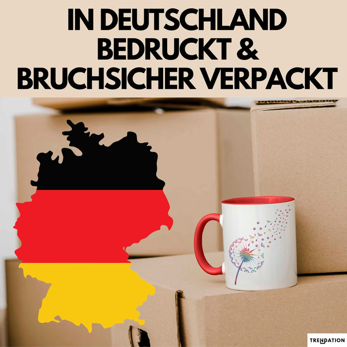 Hund Tierliebhaber Tasse Geschenk Lustige Geschenkidee Spruch Rot Trendation