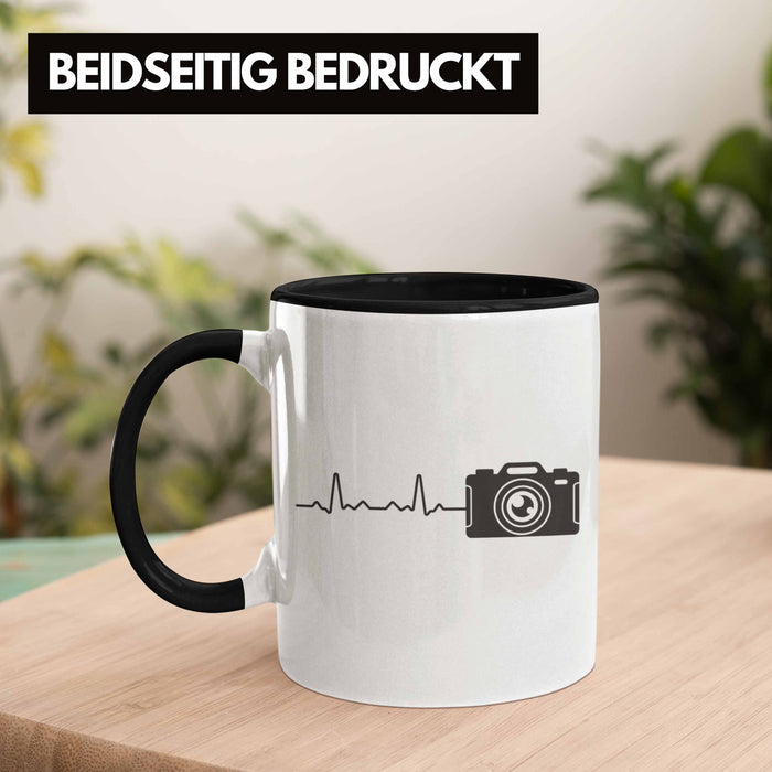 Trendation - Fotograf Tasse Zubehör Fotografie Geschenk Fotografieren Kaffeetasse Geschenkideen Lustiger Spruch Schwarz Trendation