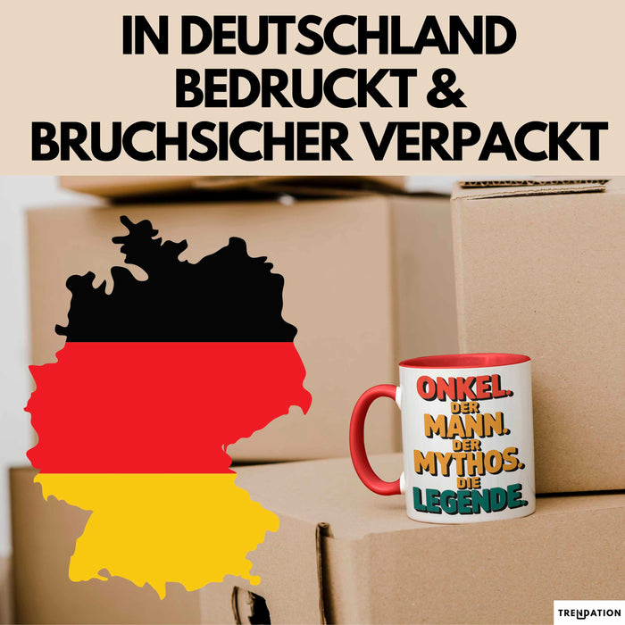 Onkel Sarkastisch Sarkasmus Tasse Geschenk Lustige Geschenkidee Spruch Onkel Der Mann Der Mythos Die Legende Rot Trendation