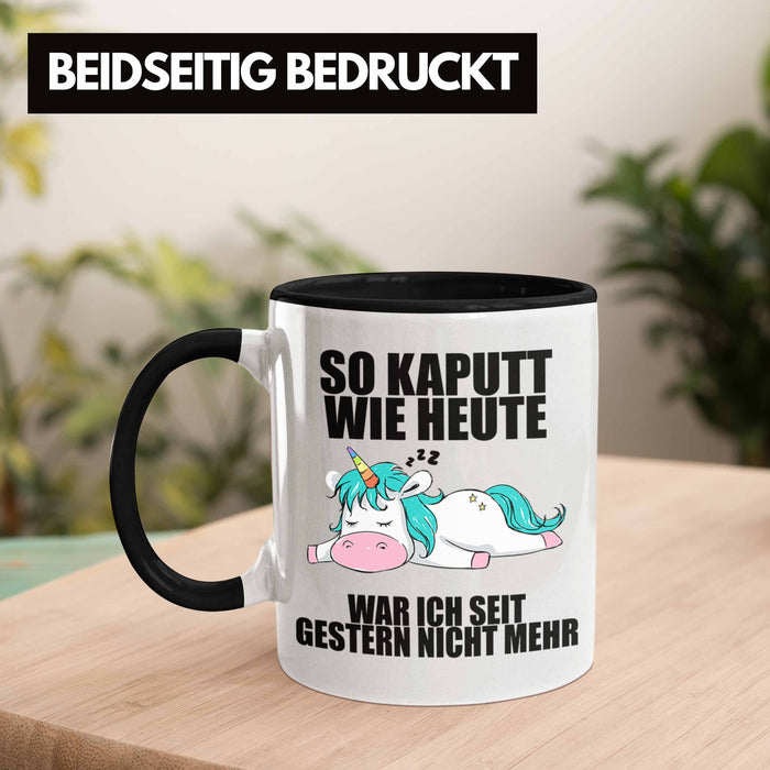 Trendation - Lustige Tassen mit Sprüchen Arbeitskollege Geschenk Kollege Mitarbeiter Geschenkidee Schwarz Trendation