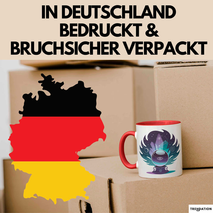Spiritueller Suchender Tasse Geschenkidee für Innere Reise Rot Trendation