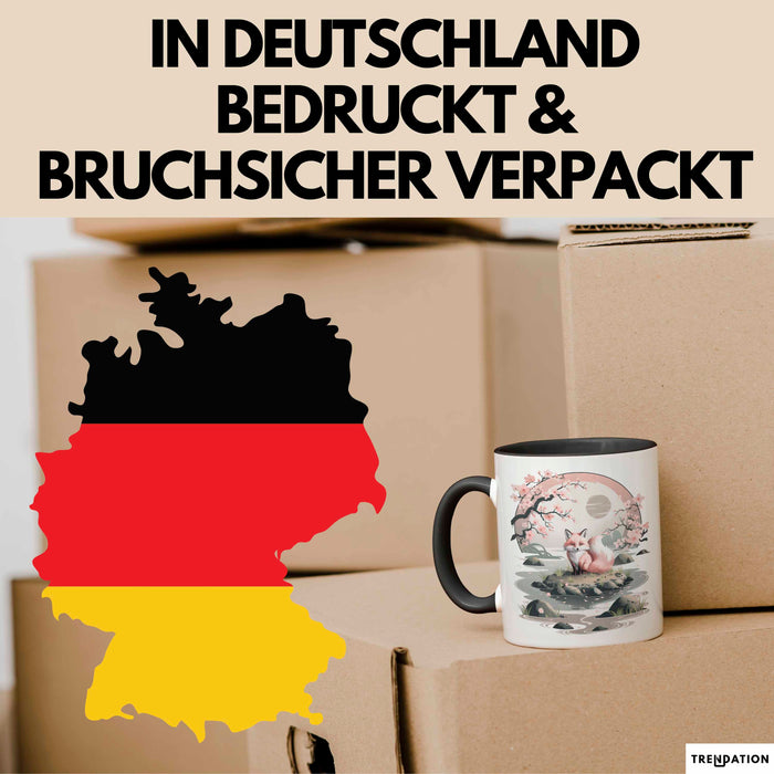 Fuchs Tierliebhaber Tasse Geschenk Lustige Geschenkidee Spruch Japanischer Kitsune Fuchs Trendation