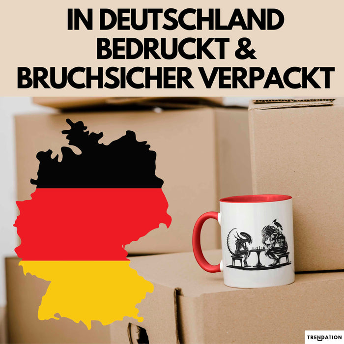 Alien vs. Predator Tasse Geschenk Lustige Geschenkidee Rot Trendation