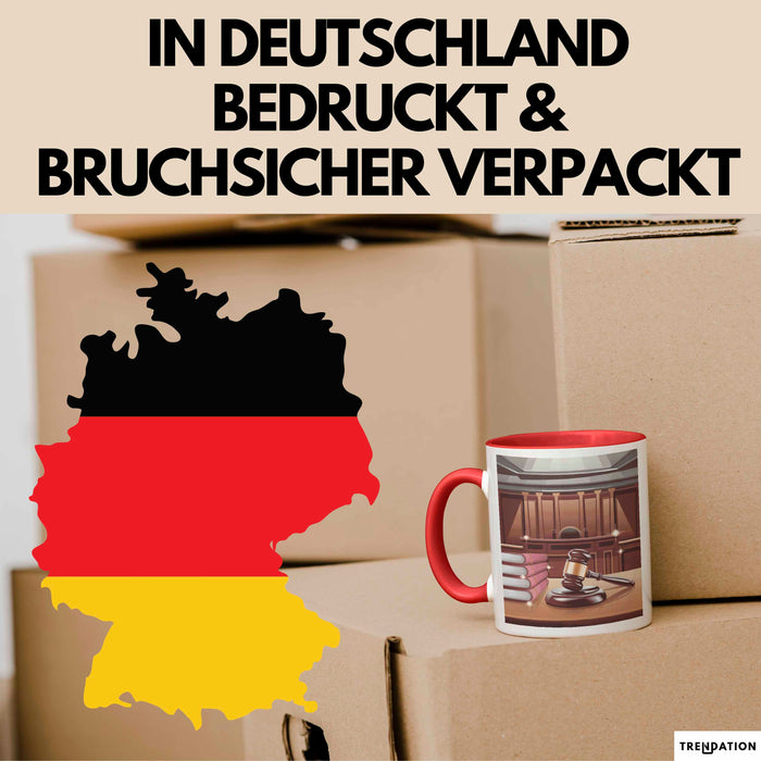 Gerichtsschreiber Tasse Geschenk Lustige Geschenkidee Spruch Für Gerichtspersonal Rot Trendation