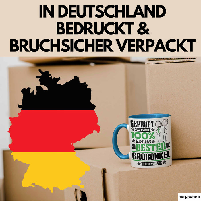Großonkel Geschenk Lustiger Spruch für Großonkel Geschenkidee Bester Großonkel Der Welt Blau Trendation