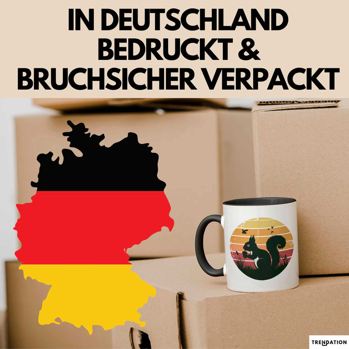 Eichhörnchen Tierliebhaber Retro Tasse Geschenk Lustige Geschenkidee Spruch Trendation