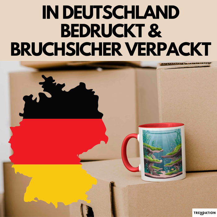 Aquascaper Tasse Geschenk Lustige Geschenkidee Spruch Für Aquatische Designer Rot Trendation