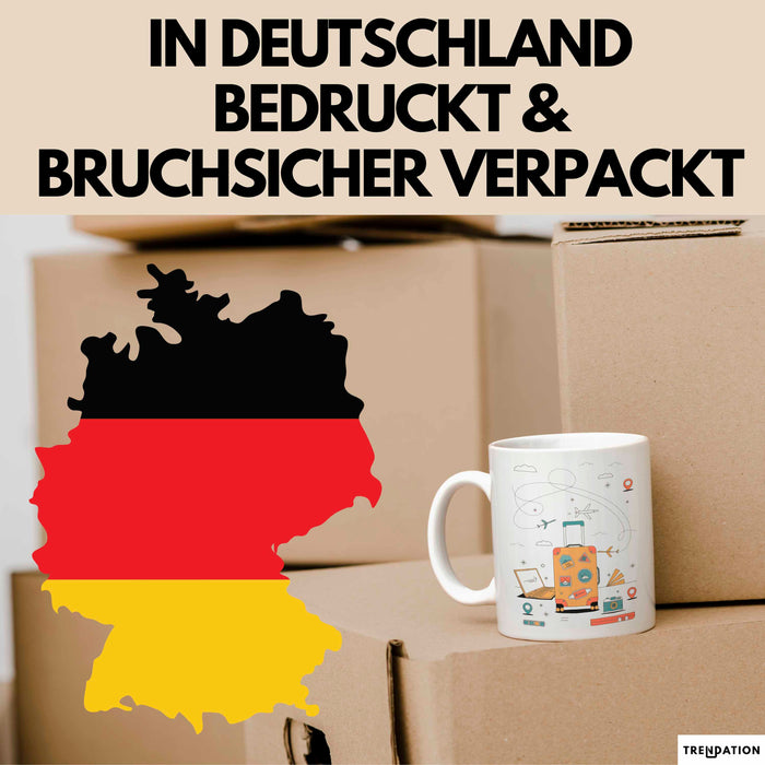 Reiseblogger Tasse Geschenk Lustige Geschenkidee Spruch Für Abenteuer Sucher Weiß Trendation