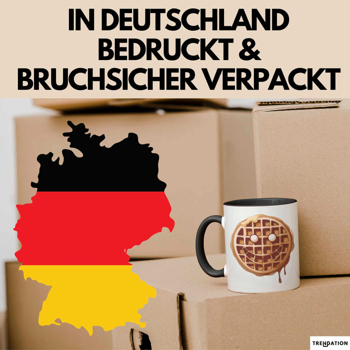 Waffel Liebhaber Tasse Geschenkidee für Sirup Fan Frühstück Trendation
