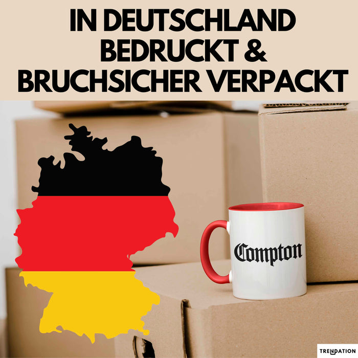 Los Angeles LA Kalifornien USA Tasse Geschenk Lustige Geschenkidee Spruch Compton Rot Trendation