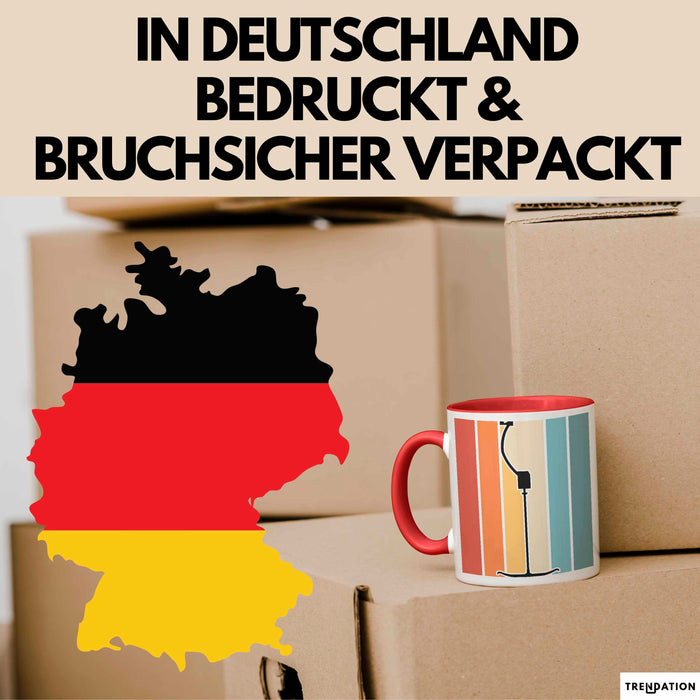 Ski Tasse Geschenk Grafik Skilift Becher Rot Trendation