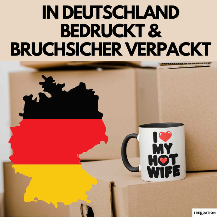 Ehefrau Ehefrauen Verheiratete Frauen Sarkasmus Tasse Becher Geschenk Lustige Geschenkidee Spruch Ich Liebe Meine Heiße Frau Trendation