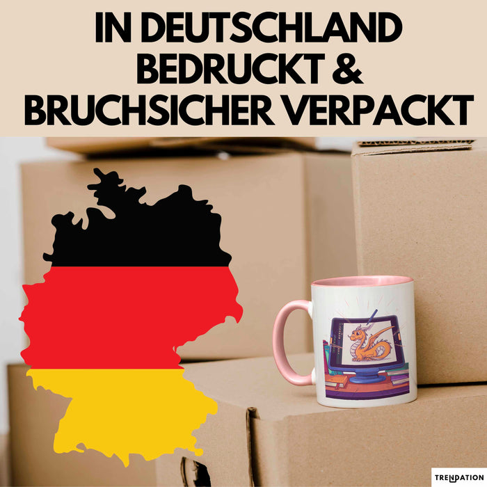 Digital Künstler Tasse Geschenk Lustige Geschenkidee Spruch Für Tablet Kreative Rosa Trendation
