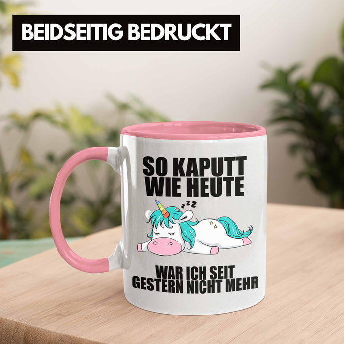Trendation - Lustige Tassen mit Sprüchen Arbeitskollege Geschenk Kollege Mitarbeiter Geschenkidee Rosa Trendation