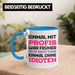 Einmal Mit Profis Arbeiten War Früher Tasse Geschenk Blau Trendation