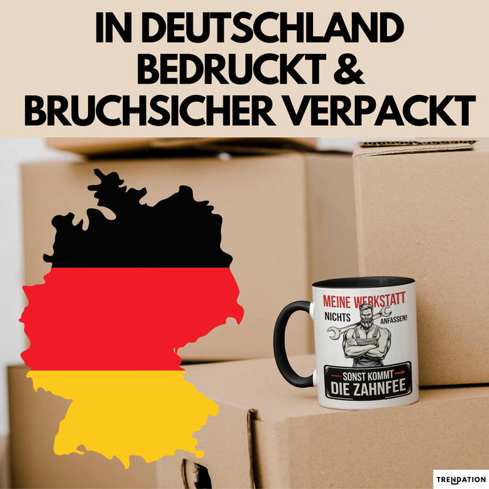 Handwerker Tasse Geschenk Fass Nichts In Der Werkstatt An Trendation