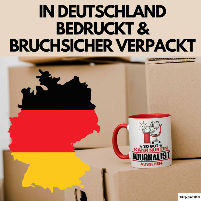 Journalist Geschenk Tasse So Gut Kann Nur Ein Journalist Aussehen Geschenkidee Kaffee-Becher Rot Trendation