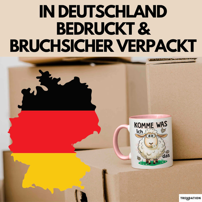 Sarkastisches Schaf Tasse Geschenkidee Sheep That Tierhumor Rosa Trendation