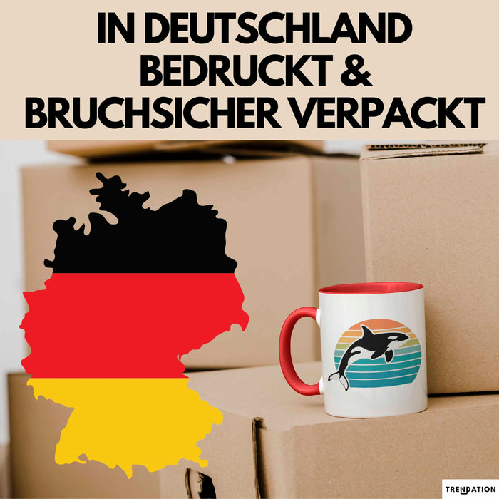 Wal Tier Tasse Geschenk Lustige Geschenkidee Spruch Rot Trendation