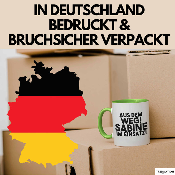 Sabine Tasse Aus Dem Weg! Sabine Im Einsatz! Geschenk