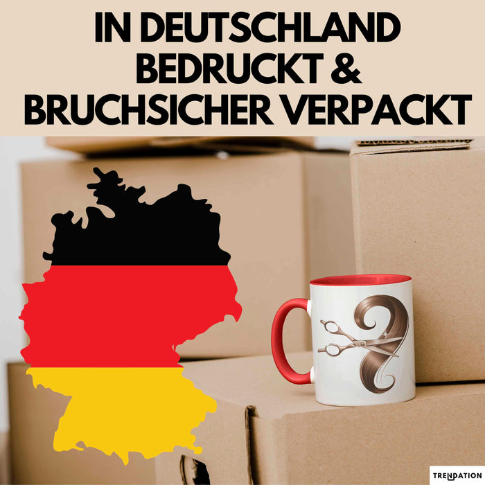 Friseur Tasse Geschenkidee für Haar Künstler Rot Trendation