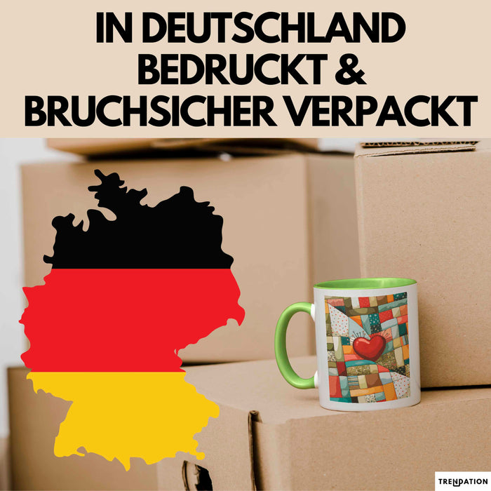 Quilter Tasse Geschenk Lustige Geschenkidee Spruch Für Patchwork Fans Grün Trendation