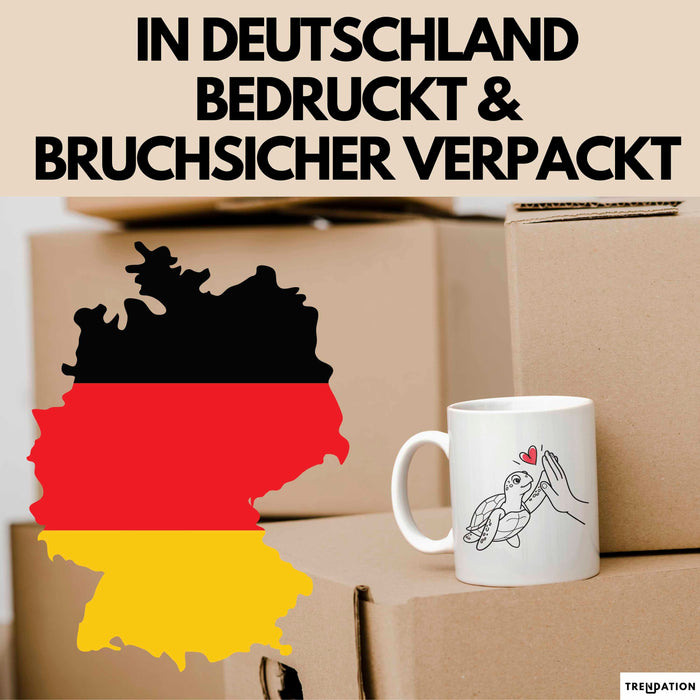Schildkröte Tierliebhaber Tasse Geschenk Lustige Geschenkidee Spruch Weiß Trendation