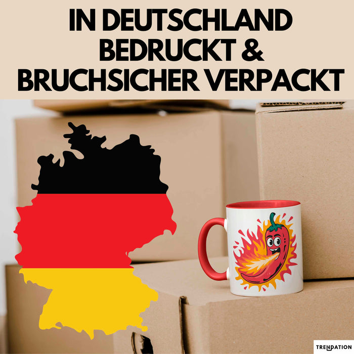 Scharfes Essen Liebhaber Tasse Geschenkidee für Schärfe Fan Rot Trendation