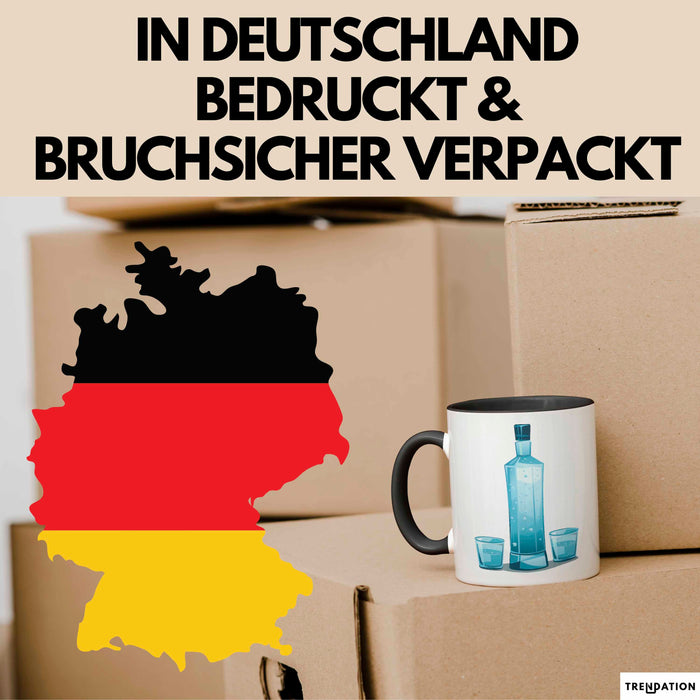 Wodka Trinker Tasse Geschenkidee für Spirituosen Liebhaber Trendation
