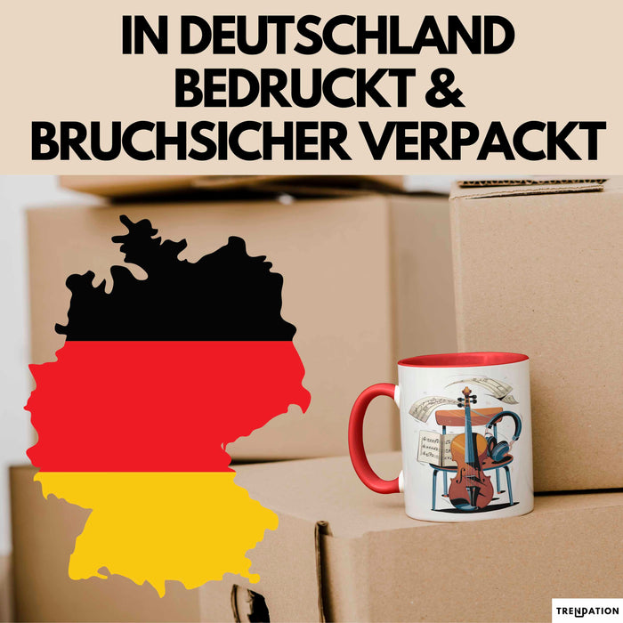 Musikstudent Tasse Geschenk Lustige Geschenkidee Spruch Für Übungs Krieger Rot Trendation