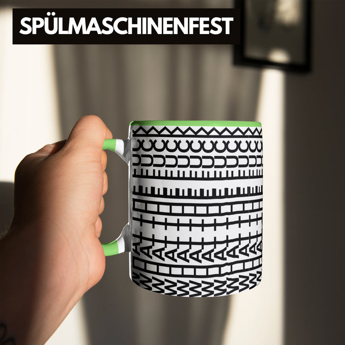 What The F*** Tasse Lustiges Geschenk Allover-Print Quer Lesen Trendation