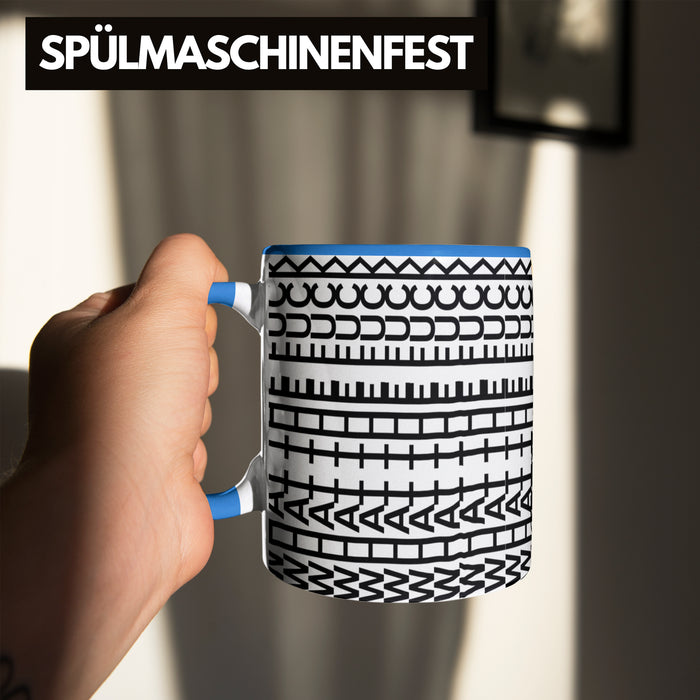 What The F*** Tasse Lustiges Geschenk Allover-Print Quer Lesen Trendation