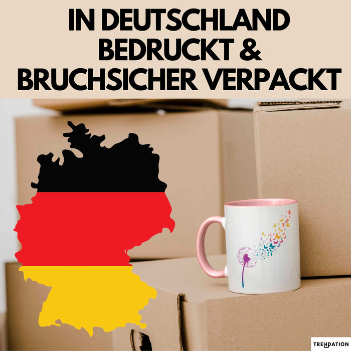 Blume Tasse Geschenk Lustige Geschenkidee Spruch Rosa Trendation