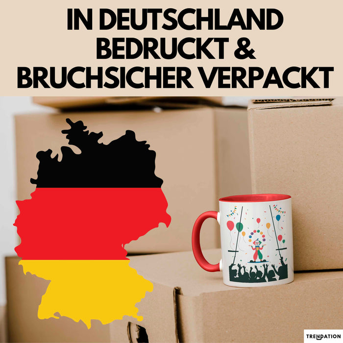 Zirkus Künstler Tasse Geschenk Lustige Geschenkidee Spruch Für Show Entertainer Rot Trendation