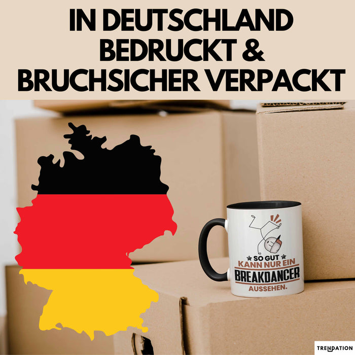 Breakdancer Geschenk Tasse So Gut Kann Nur Ein Breakdancer Aussehen Geschenkidee Kaffee-Becher Schwarz Trendation