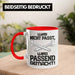 Trendation - Handwerker Tasse mit Spruch Geschenke für Handwerk Kaffeebecher KFZ Mechaniker Mechatroniker Rot Trendation