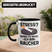 Raucher Geschenk Tasse Spruch Stress? Kenne Ich Nicht Ich Bin Raucher Geschenkidee Zigaretten Schwarz Trendation