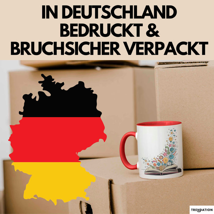 Illustrator Tasse Geschenkidee für Zeichenkünstler Rot Trendation