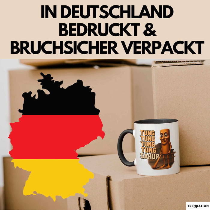 Tung Tung Tung Tung Sahur Tasse Meme Italienisch Geschenk Lustig Becher Trendation