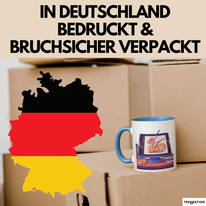 Digital Künstler Tasse Geschenk Lustige Geschenkidee Spruch Für Tablet Kreative Blau Trendation