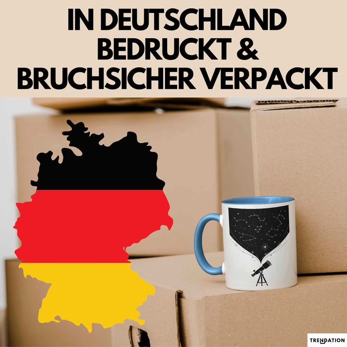 Astronom Tasse Geschenk Lustige Geschenkidee Spruch Für Sternen Gucker Blau Trendation