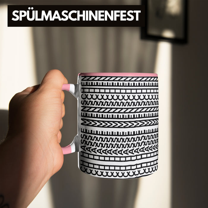 Ich Hasse Menschen Tasse Lustiges Geschenk Allover-Print Quer Lesen Trendation